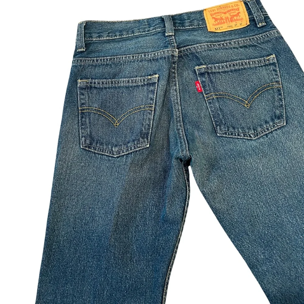 Levi’s 511 Slim Straight Jeans | W27 x L27 | Juniors 14 | Med Blue Wash